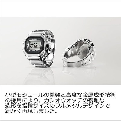 Genuine CASIO Ring Watch CRW-001-1JR Casio Collection Men's Silver