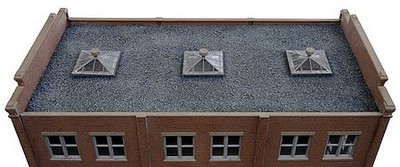 Walthers Cornerstone 933-502 HO Maßstab Gebäude Dachstruktur Grau