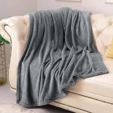 150X200cm Fleece Blanket Sofa Throw Cover Bed Throwover Bedspread Warm Thermal