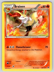 Braixen 26/162 XY BREAKthrough Uncommon Pokémon Card