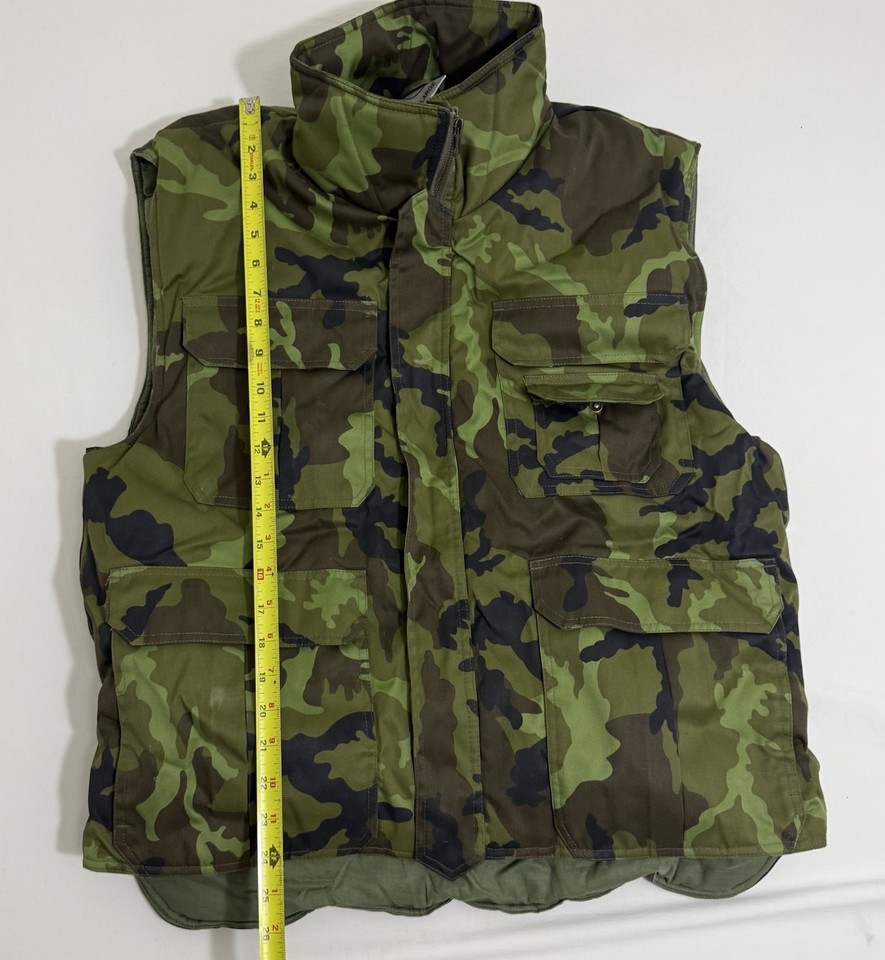 Mil-Tec Ranger Vest Insulated Size XL Woodland Camo Hunting Military ...