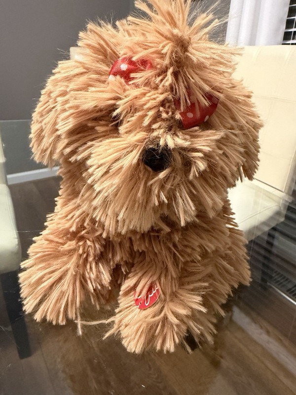 Dan Dee Brown Flopsy Christmas Animated Puppy Dog - Tested Works Great