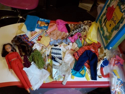 World Of Barbie Doll Case W/ Clothes & Accessories Shillman Charley Doll Lot 25