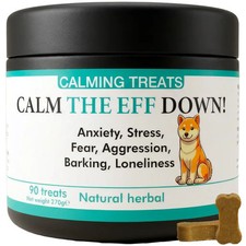 Dog Calming Treats for Barking Anxiety Stress Fear Training - Hemp Tablets Chews
