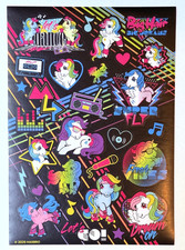 My Little Pony - MLP - Sticker Sheet - HASBRO - Scrapbook 80s Dance Party Disco