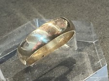Estate 14K Solid Yellow Gold Ring 5mm Wedding Band 3.57g Size 6 Read