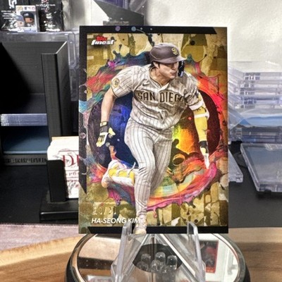 2024 Topps Finest Ha-Seong Kim #247 oil spill gold refractor /20 Padres  