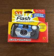 CVS Power Flash 35mm One-Time-Use Disposable Camera 27 Exp 800 Film w/ Flash