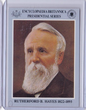1991 Ottenheimer Encyclopaedia Britannica RUTHERFORD B HAYES CARD ID5