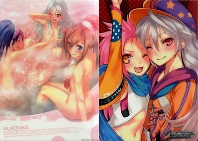 Enterbrain Koei Tecmo Arnosage PS3 Anime Clear Poster Set 2 A3 Size