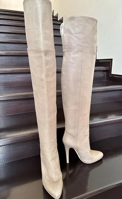 Women Jimmy Choo Boots Brown Leather 38 - Bild 1 von 4