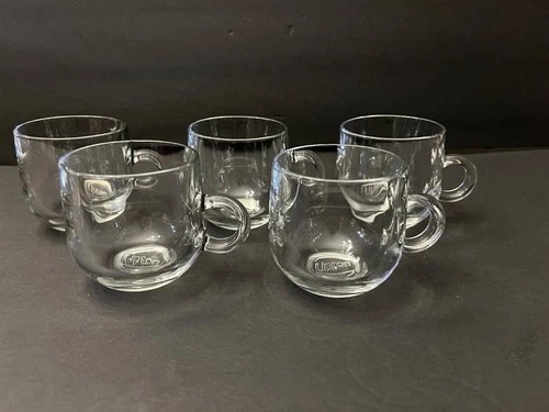 Lipton Clear Glass Mugs Set Of 5