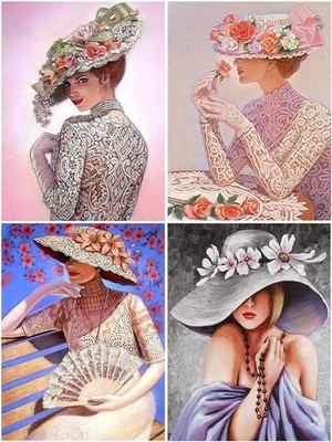 DCIDBEI 30 x 40CM 5D Diamant-Malerei Zarte Dame || DIY Dimond Painting Elegante