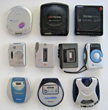        Lot Of 10 SONY DISCMAN WALKMAN PANASONIC KENWOOD GE AIWA OPTIMUS MORE       