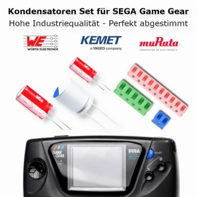 SEGA Game Gear RECAP Kit 20x KERKOS Keramik Kondensatoren für Konsole Reparatur