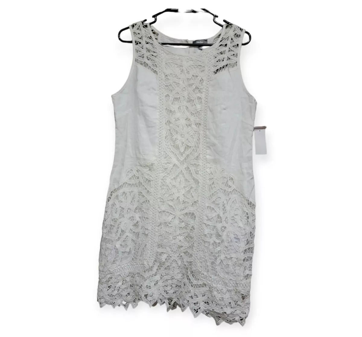 Neiman marcus top white lace dress