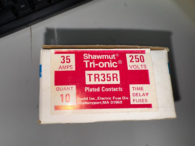 8 OF THE SHAWMUT TRI-ONIC FUSES 35 AMP 250 VOLT
