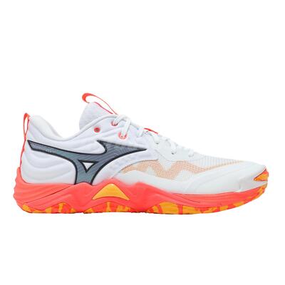 Mizuno Wave Momentum Elite White Orange Men Volleyball Sports