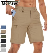 Men's 5-Pockets Hiking Shorts Water-Resistant Quick Dry Rip-Stop Outdoor Pants