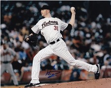 J.A. HAPP   HOUSTON ASTROS   ACTION SIGNED 8x10