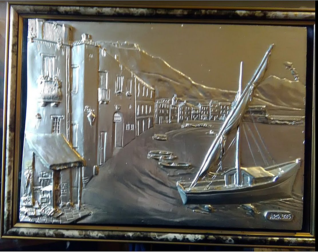銀版画　イタリア製　　Silver art made in Italy 銀版画 イタリア製 Silver art made in Italy 銀版画 イタリア製