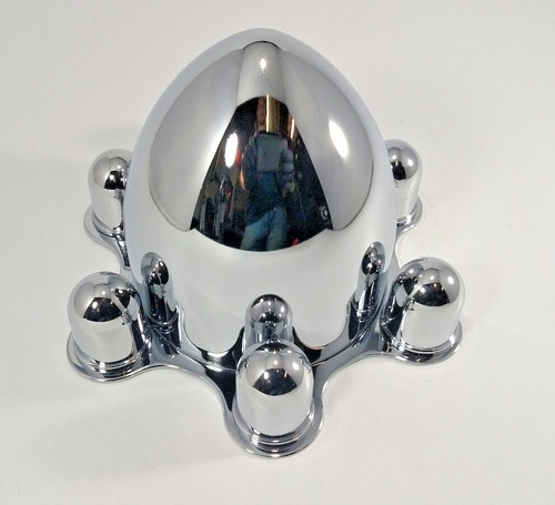Single 6 Lug 5-1/2 Chevy Bolt Pattern Chrome Spider Bullet Center Wheel ...