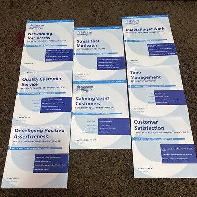 Lot Of 8   50-Minute Manager Logical Operations Series Text book