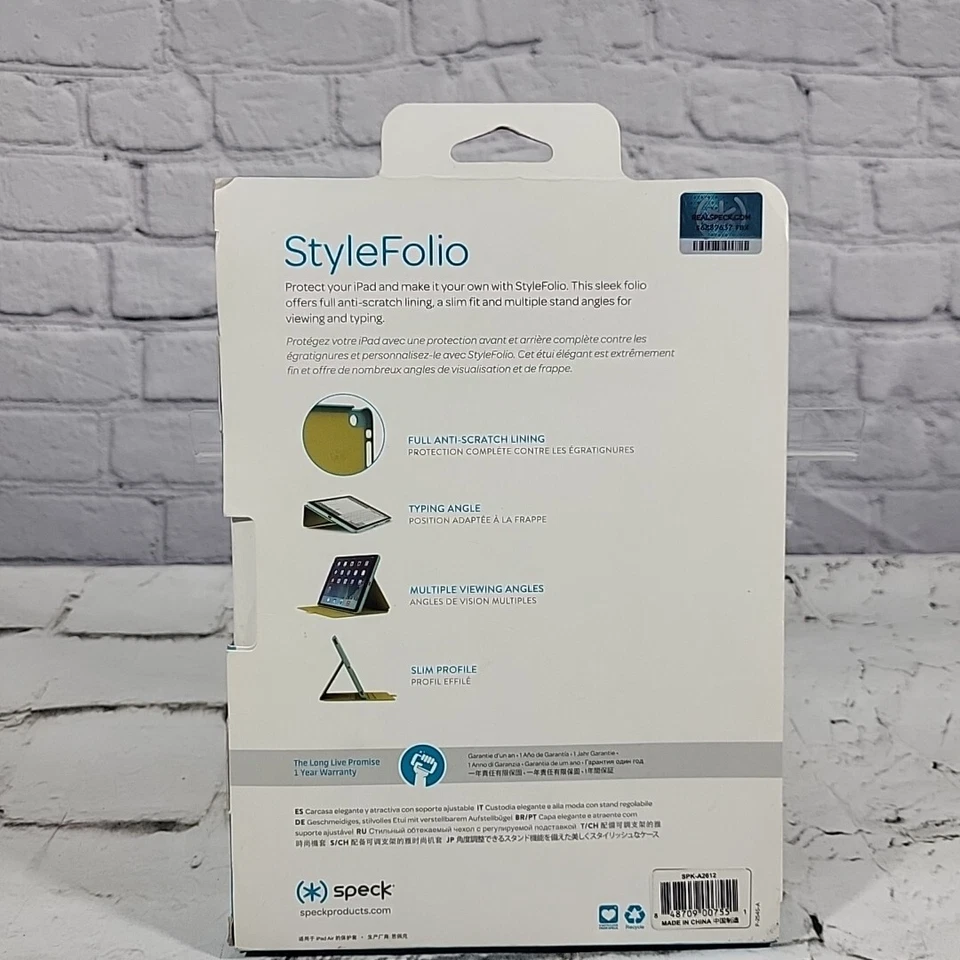 Speck Style Folio Case and Stand for Apple iPad Air 1st Gen Aqua Blue NEW  - Image 4 of 4