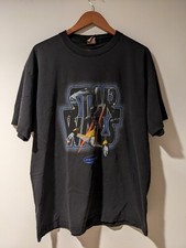 Vintage 1999 Disney Star Wars Episode 1 Naboo Starfighter X-Large Black T-Shirt