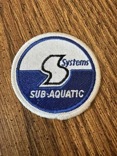Vintage “SAS” Sub Aquatic Systems Fabric Embroidered Patch OEM not Reproduction