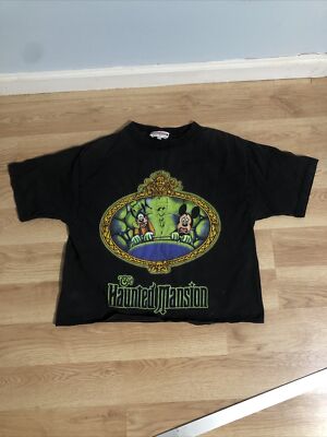 Vintage 90s Disney The Haunted Mansion Shirt Disneyland Mickey 