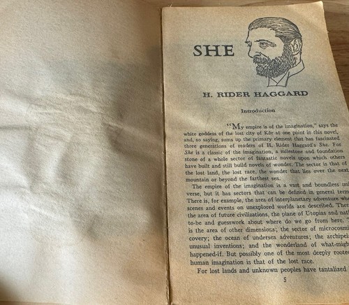 SHE by H. Rider Haggard Vintage 1967 Paperback - Picture 5 of 8
