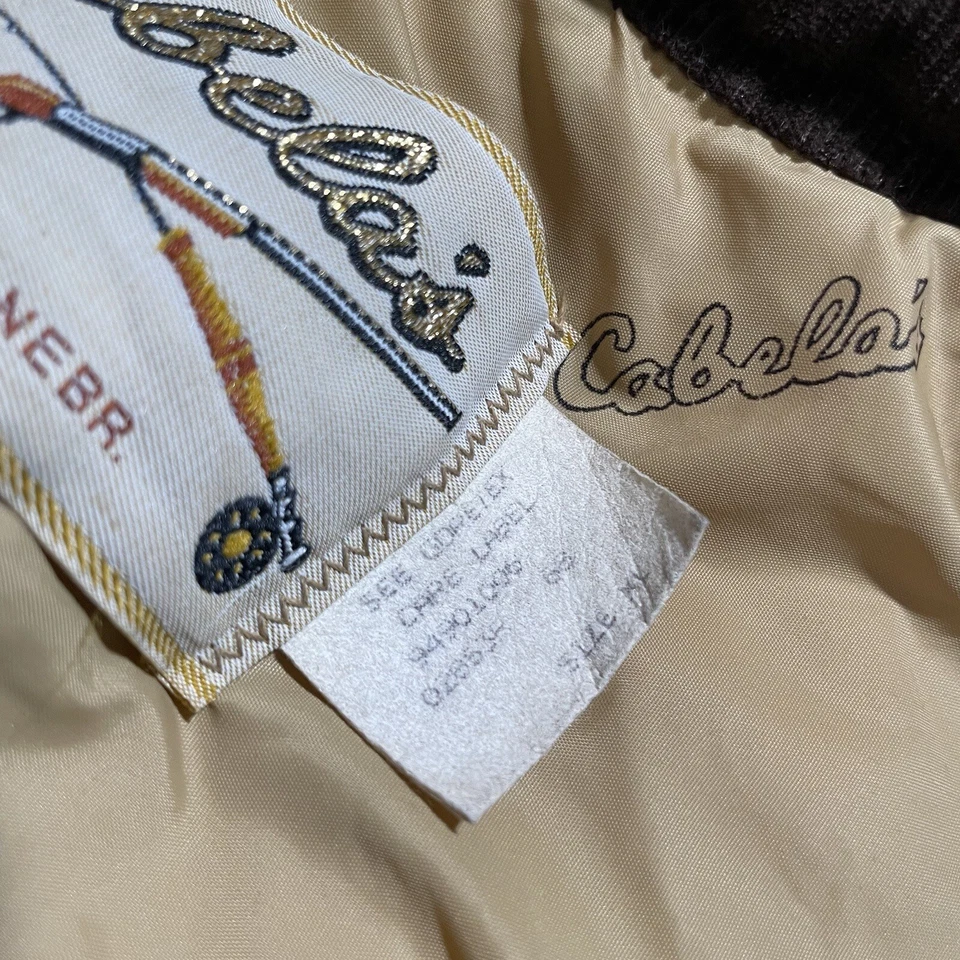 Vintage Cabelas Jacket Set Men XL Brown Duck Camo Gore Tex Puffer Coat Pants USA - Image 4 of 4