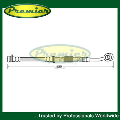Premier Front Left Brake Hose Fits Honda Civic 1995-2001 1.4 1.5 1.6