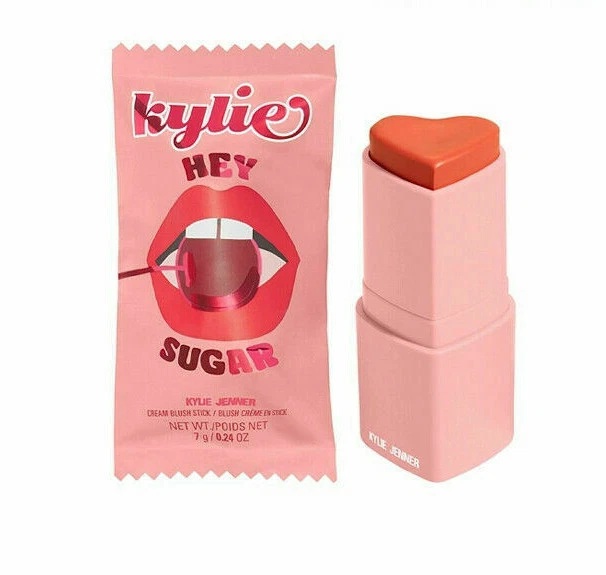  KYLIE COSMETICS Valentines BLUSH STICK Single HEY SUGAR 2022 Heart BRIGHT CORAL - Image 3 of 3