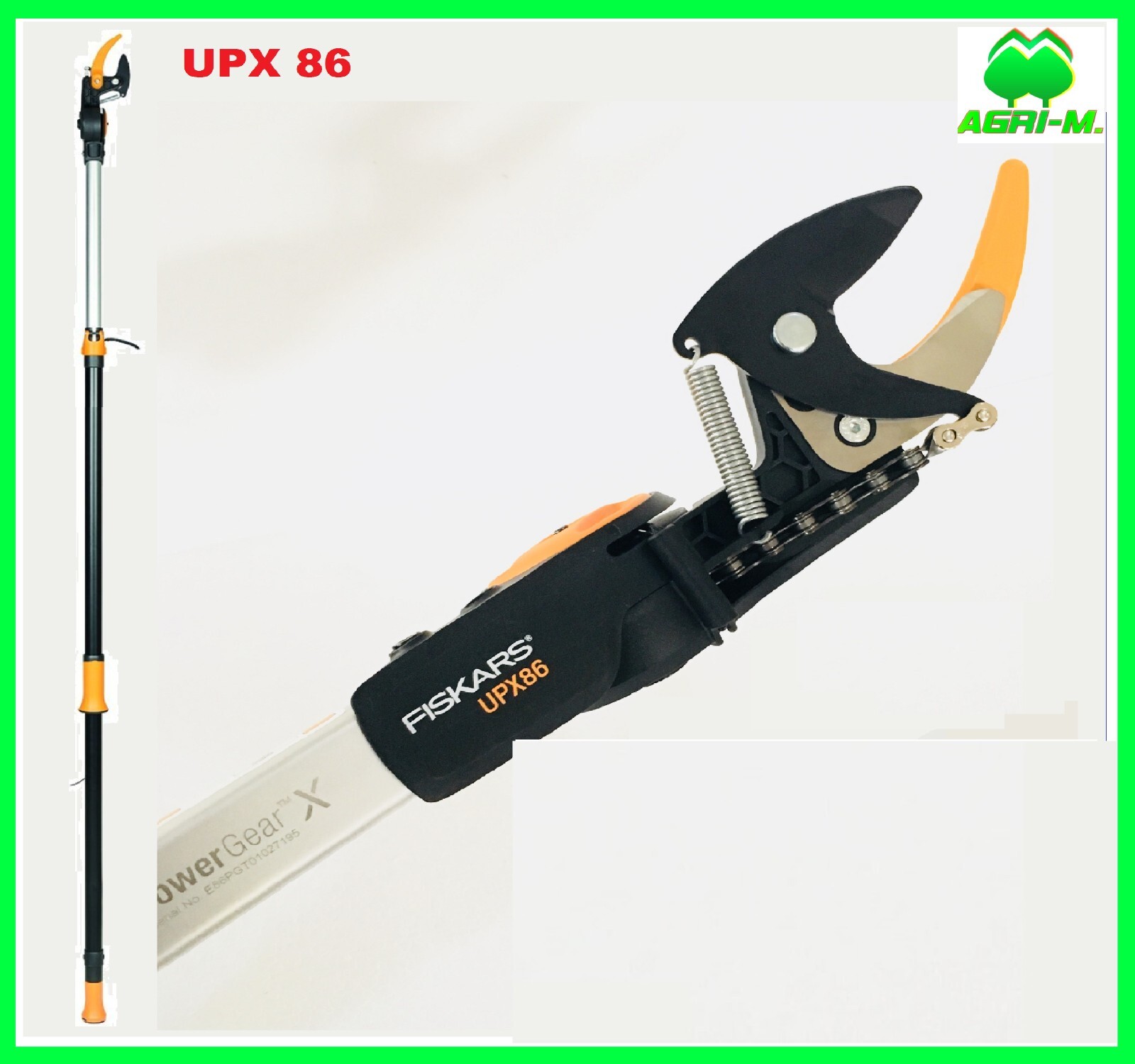 SVETTATOIO TELESCOPICO TRONCARAMI  FISKARS UPX 86  LUNGH.  240-400cm