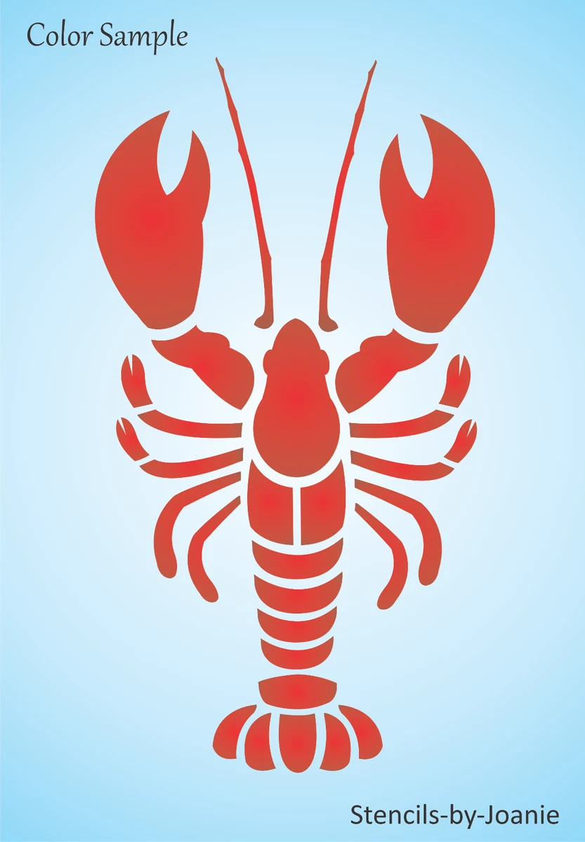 Lobster Stencil Seafood Crab Claw Tail Ocean Fish DIY Template Craft Art  Signs | eBay