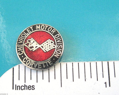 CORVETTE  logo ''mini-pin'' (IT'S A SMALL WORLD) - hat pin,  lapel pin , (RED)