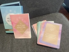 NIB The Healing Mantra Deck: A 52-Card Deck w/book Bringing Positivity To You