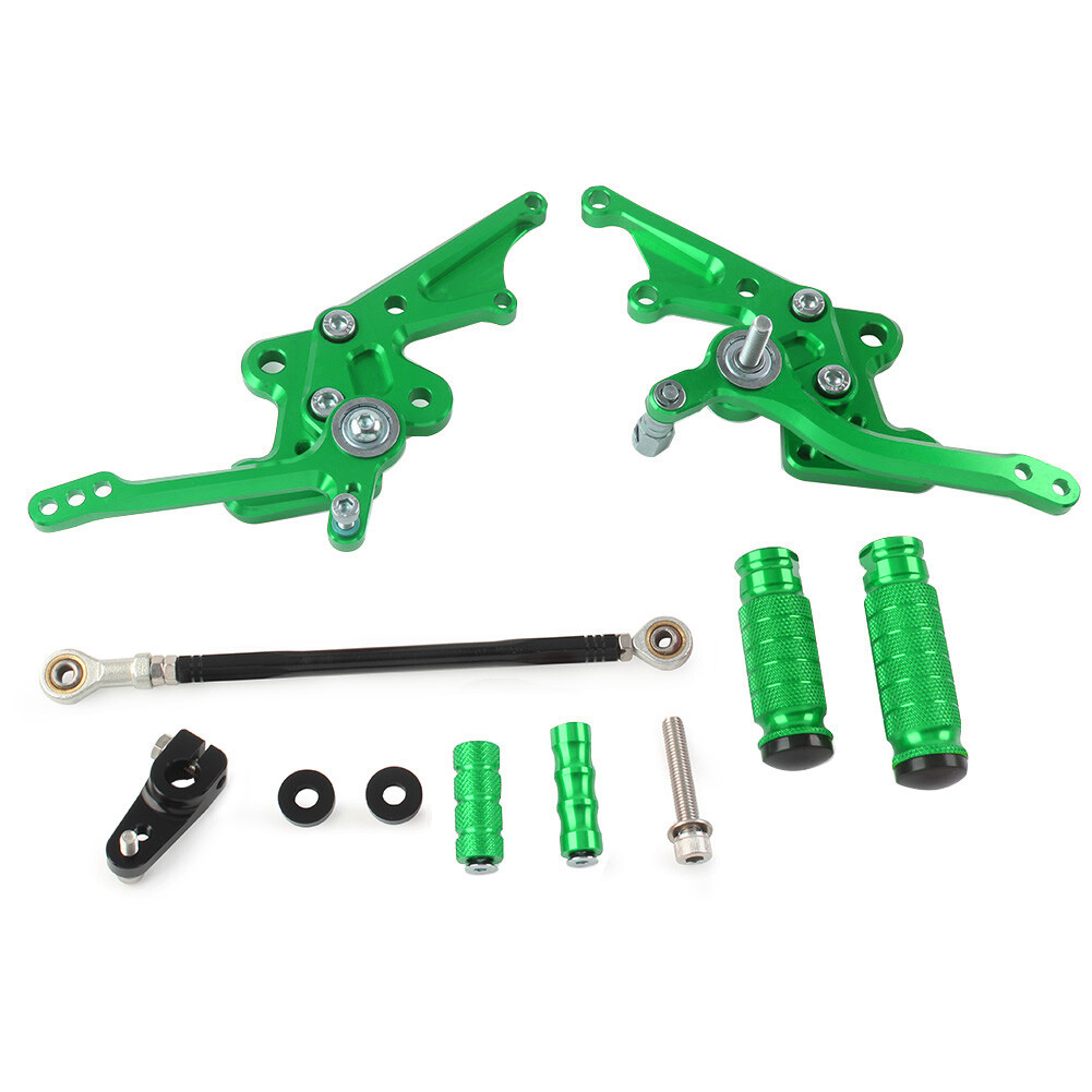 かずたん　0604 Rearsets Rear Set Foot Pegs Adjustable For Kawasaki Ninja