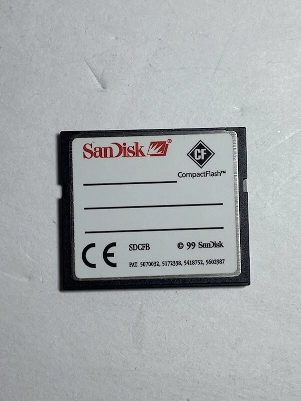 SanDisk 128MB CompactFlash CF Memory Card Genuine SDCFB-128/SDCFJ-128 W/Case - Image 2 of 4