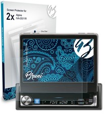 Bruni 2x Proteggi Schermo per Alpine IVA-D511R Pellicola Protettiva