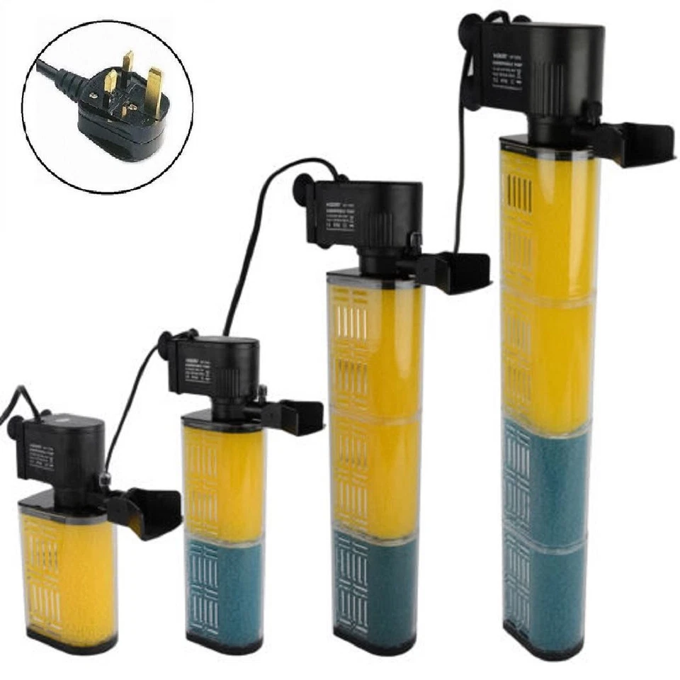 Aquarium Internal Filter Pump Submersible Fish Tank Filtration Pump Tropical