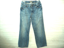 Old Navy Boy's Jeans Boot-Cut Size 14 Slim Blue 26 1/2" Inseam Distressed