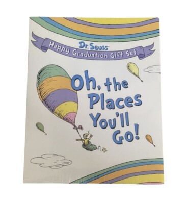 Dr. Seuss Oh The Places You'll Go ~ Happy Graduation Gift Set ~ NEW, Sealed