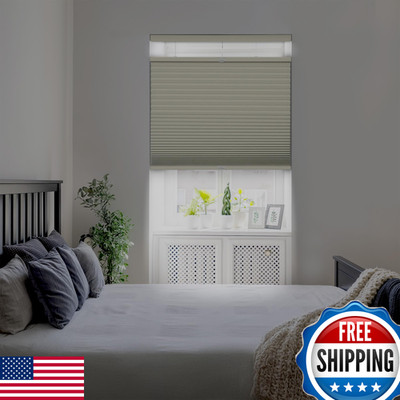 Dez Furnishings Cordless1.5 Blackout Top Down Bottom Up Cellular Shade Energy