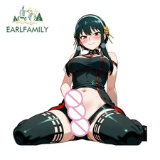 EARLFAMILY Yor Briar Futa Anime Car Sticker Bumper Artistic Caravan Helmet Decal