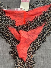 VINTAGE VICTORIA'S SECRET PINK LOW RISE MINI CHEEKSTER CHEEKY PANTY M NEW