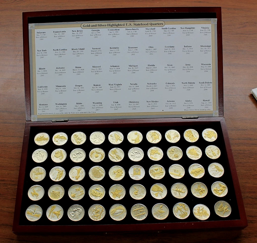 银色50 州套装美国州纪念银币(1999-2008) | eBay