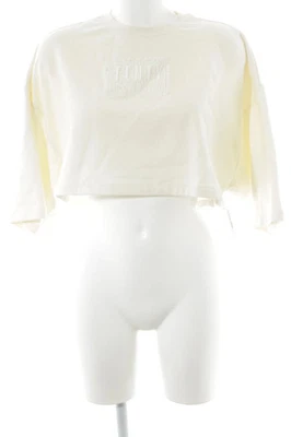 PUMA T-shirt Femme Beige Oversized Streetwear (EU 34) - Photo 1/2